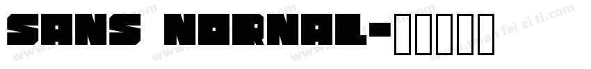 sans nornal字体转换